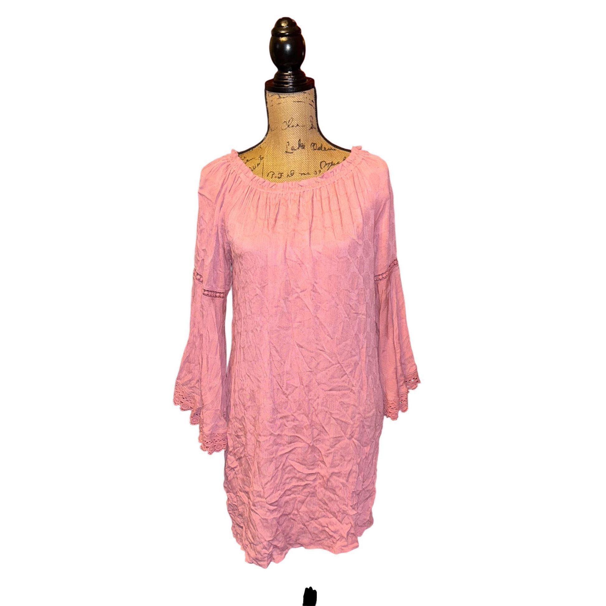 Other NWT Cato Est. 1946 Pink Size M Dress 3/4 Bell Sleeves Size M / US 6-8 / IT 42-44 - 1 Thumbnail