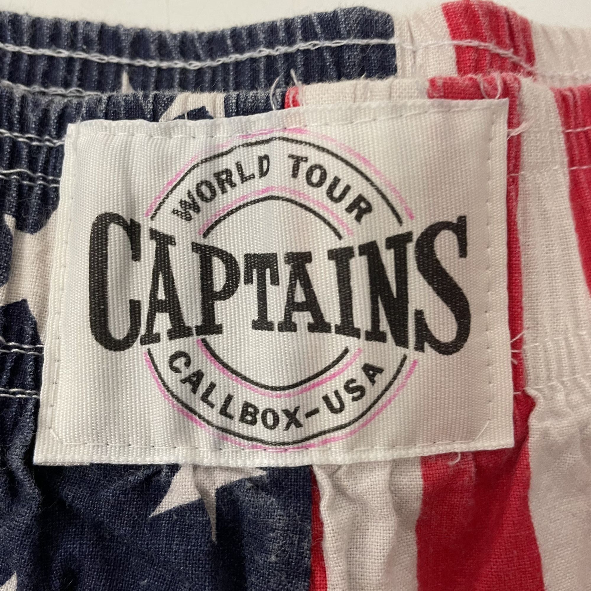 Other Vtg Captains World Tour Callbox USA American FLAG Pants Size US 28 / EU 44 - 3 Thumbnail