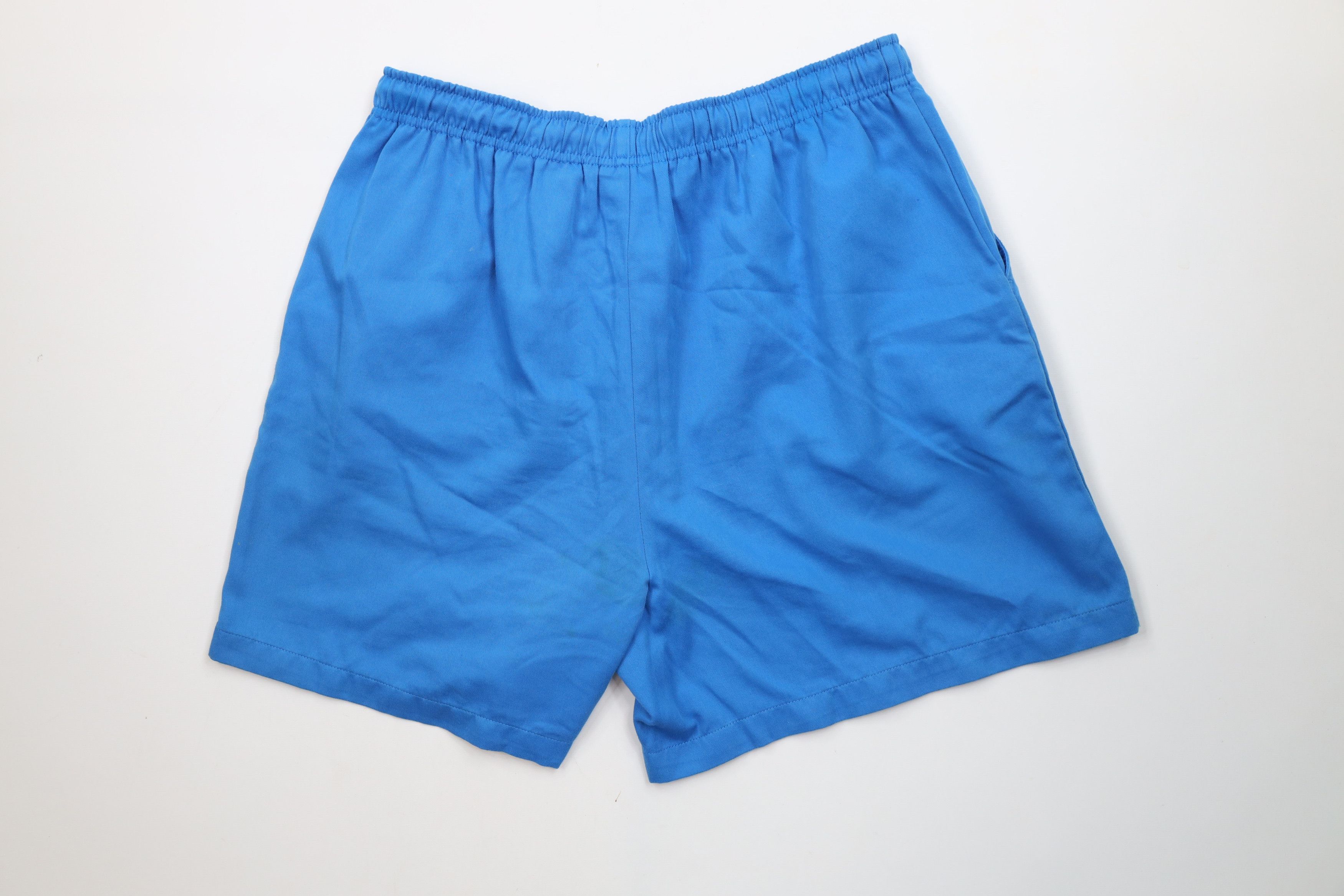 Vintage Vintage 90s Streetwear Blank Above Knee Shorts Blue Cotton Size US 36 / EU 52 - 12 Thumbnail