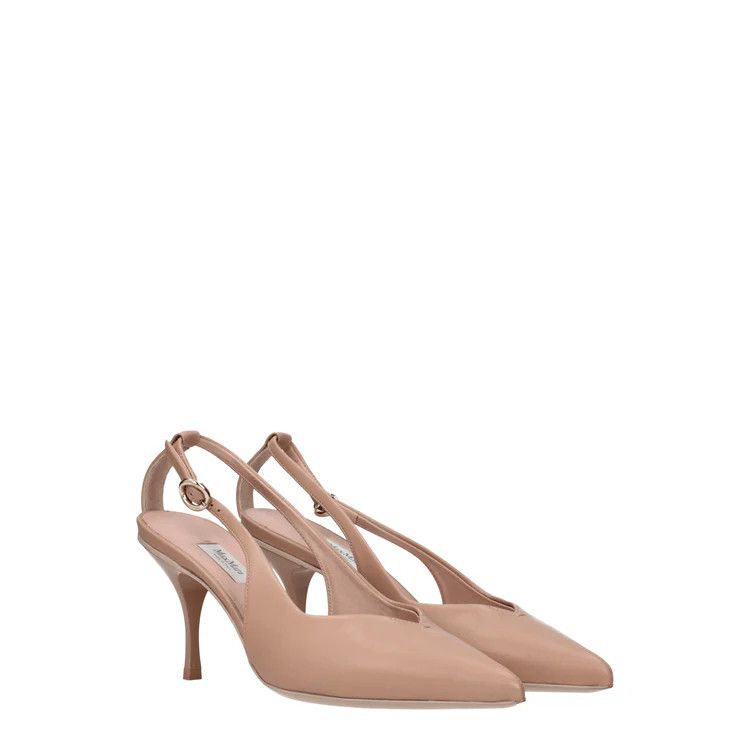 Max Mara ob1o1e1124 Leather Sandals in Pink Size US 7.5 / IT 37.5 - 2 Thumbnail