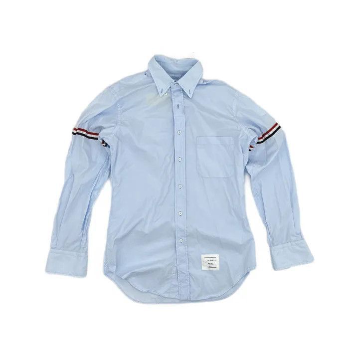 Thom Browne Thom Browne Long Sleeve Button-Up Shirt -2507 Size US S / EU 44-46 / 1 - 1 Thumbnail