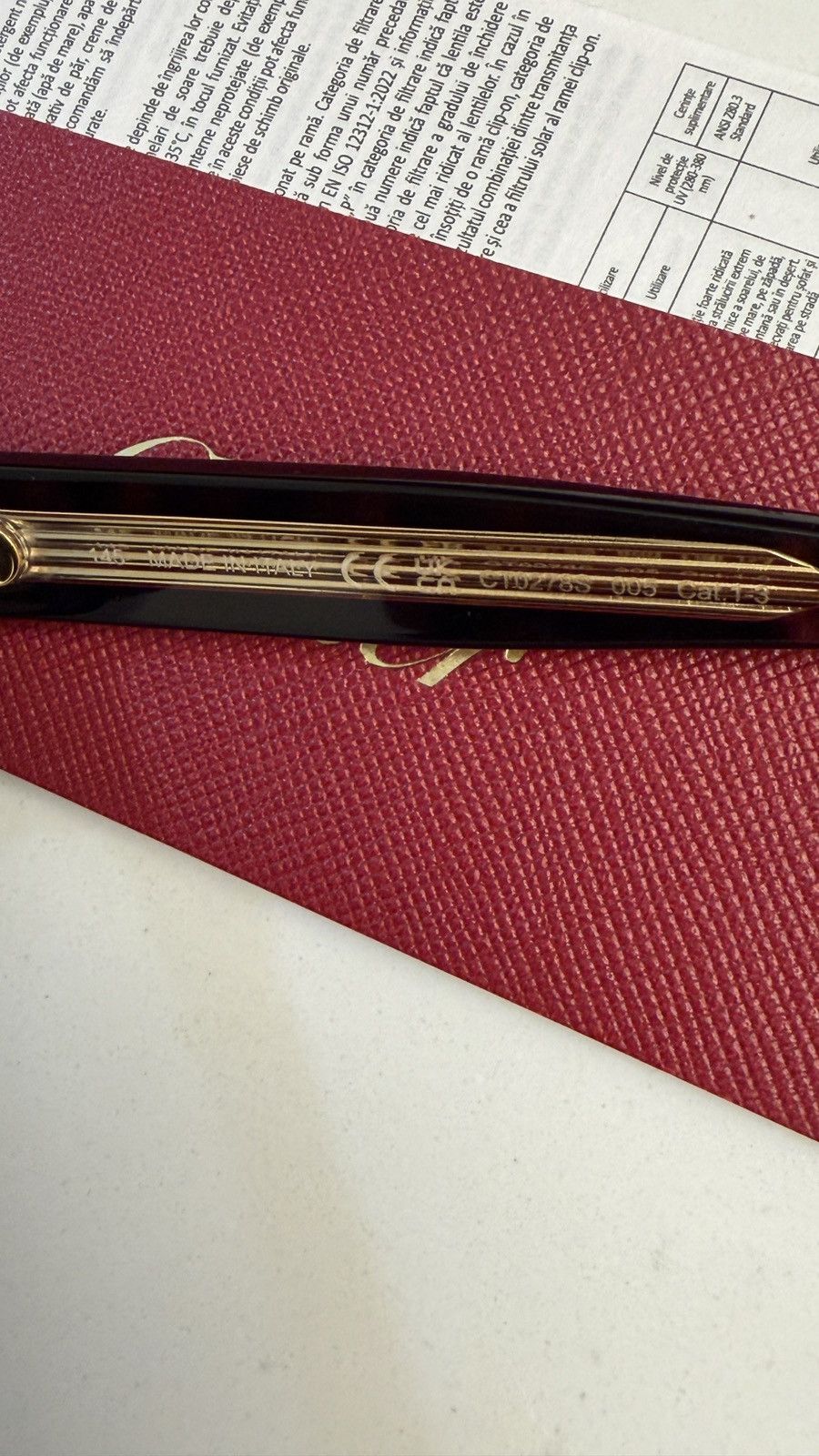 Cartier Tortoiseshell Square Sunglasses Size ONE SIZE - 7 Thumbnail