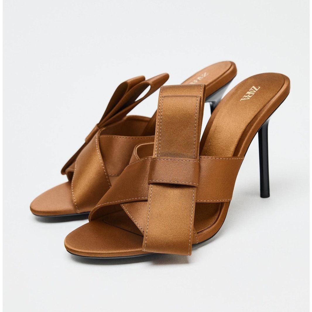 Zara RARE!!! ZARA Heels with Crossover Strap NWT Size US 8 / IT 38 - 16 Thumbnail