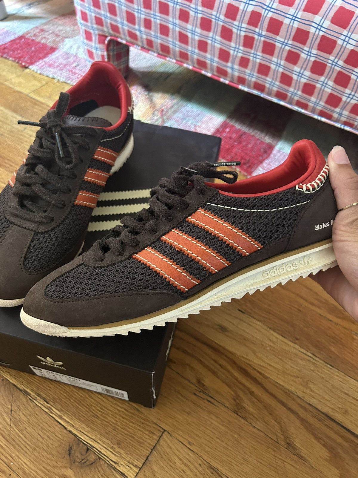 Adidas × Wales Bonner Adidas x Wales Bonner - SL72 Knit Dark Brown Size US 8.5 / EU 41-42 - 5 Thumbnail
