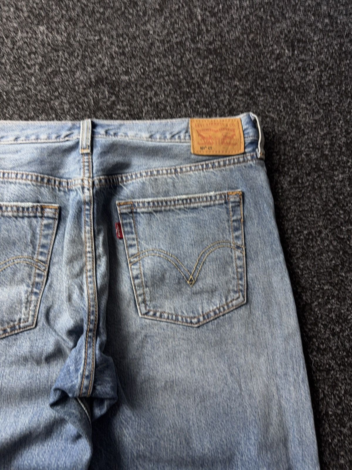 Levi's Vintage Clothing 00s 501 Levi’s Distressed Denim Pants Y2K Size US 34 / EU 50 - 15 Thumbnail