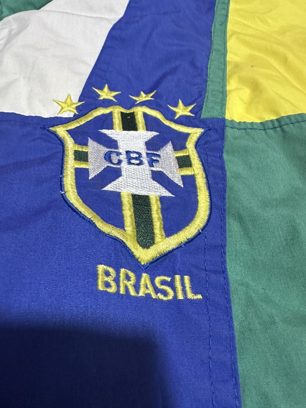 Vintage Vtg 90s umbro Brazil national team track jacket Size US L / EU 52-54 / 3 - 5 Thumbnail