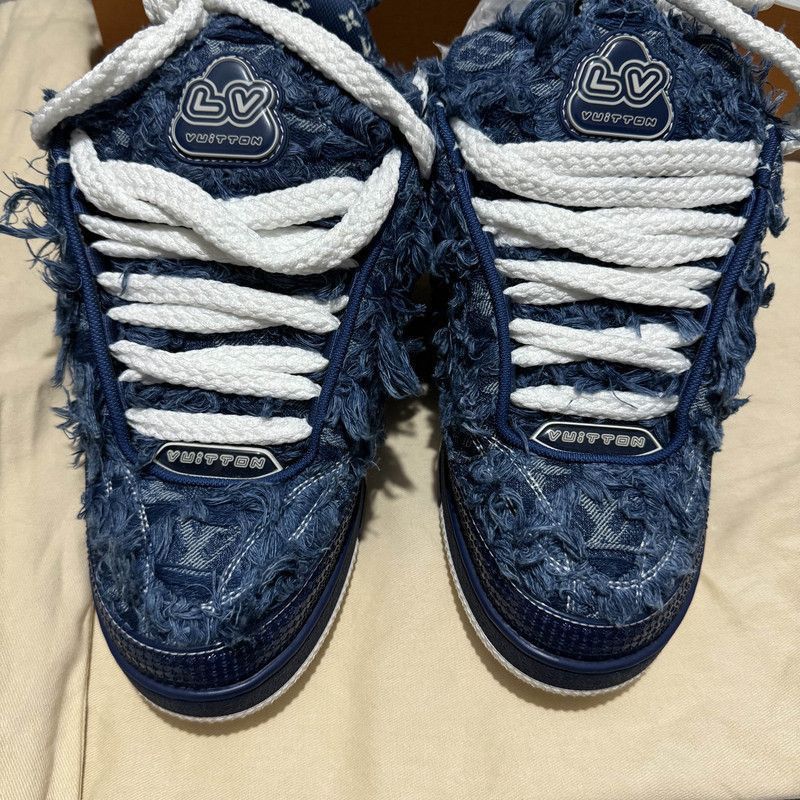 Louis Vuitton Louis Vuitton Blue Low-Top Skate Sneakers Unisex -2508 Size US 7.5 / EU 40-41 - 2 Thumbnail