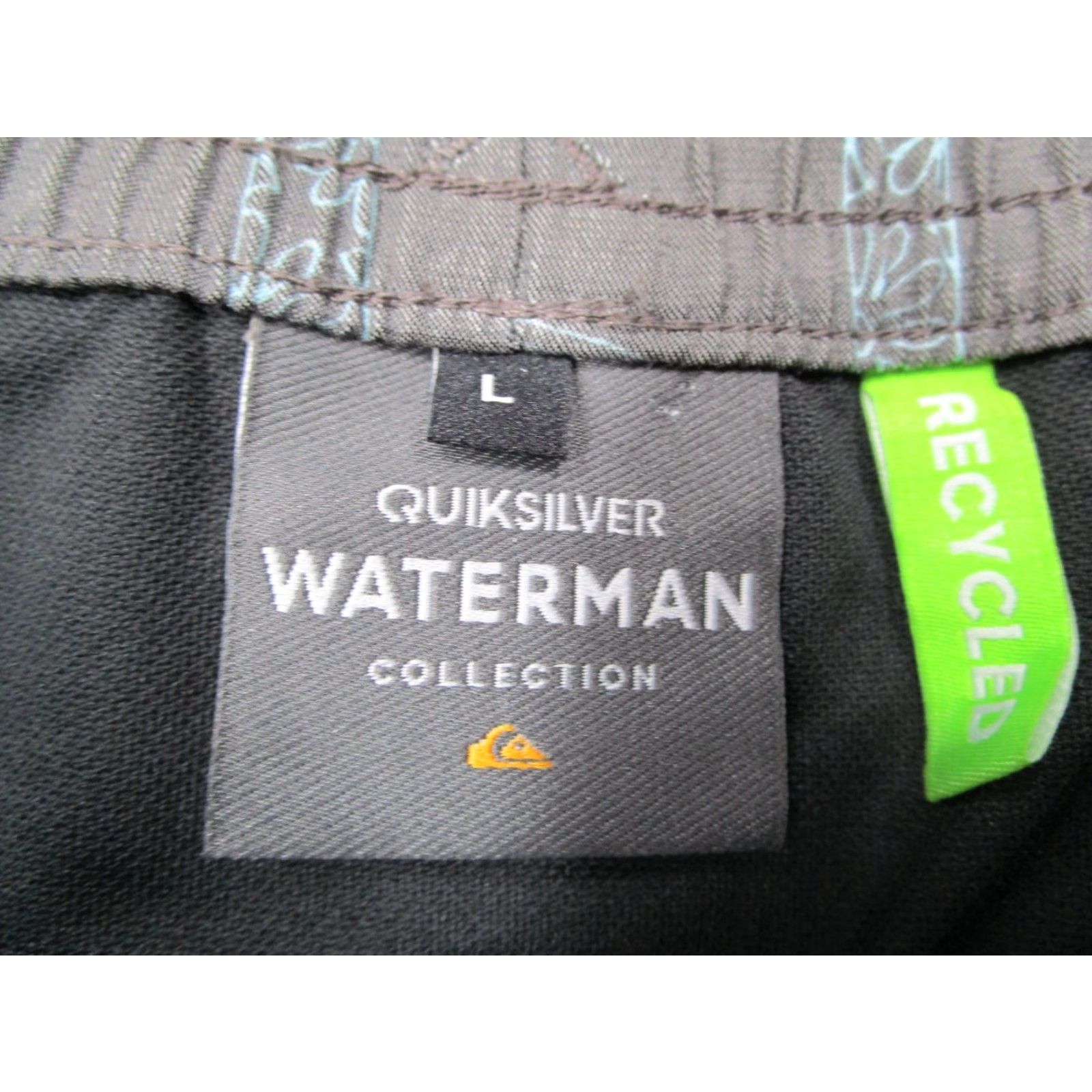 Quiksilver VINTAGE Quiksilver Waterman Mens Shorts Large Gray Longboard Volley 6" Hybrid Cotton Blend Beach Nautical Size US 33 - 2 Thumbnail