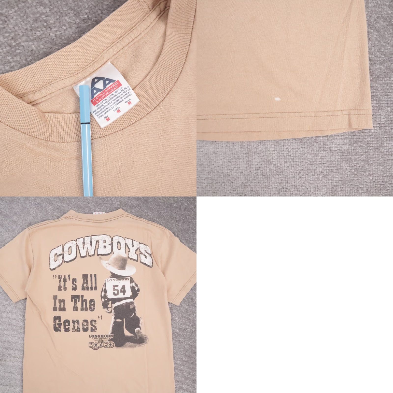 Vintage VINTAGE Texas Longhorn Rodeo Cowboys Funny Brown Short Sleeve T-Shirt Medium Y2K Size US M / EU 48-50 / 2 - 8 Thumbnail