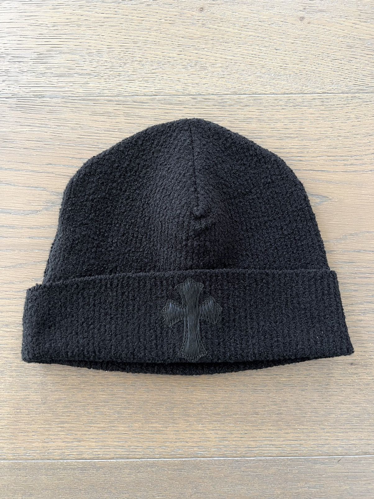 Chrome Hearts Chrome Hearts Pony Hair Cross Patch Beanie Size ONE SIZE - 2 Thumbnail