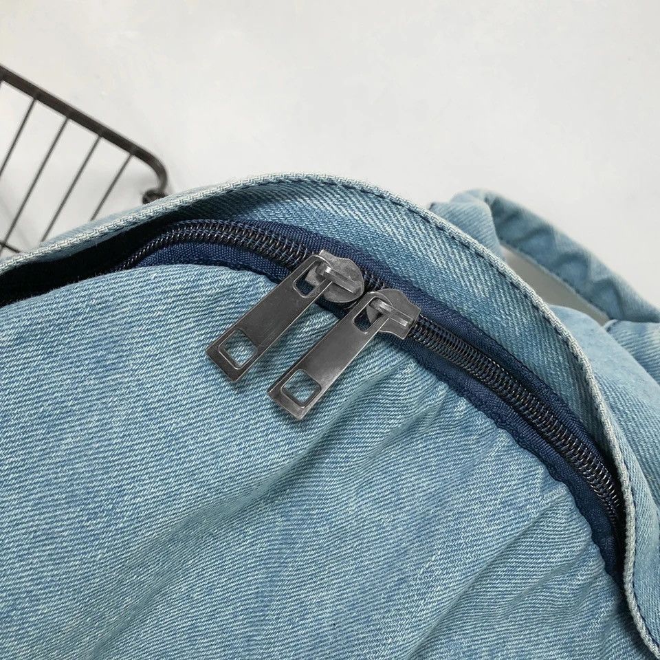 Japanese Brand Blue Denim Backpack Size ONE SIZE - 6 Thumbnail