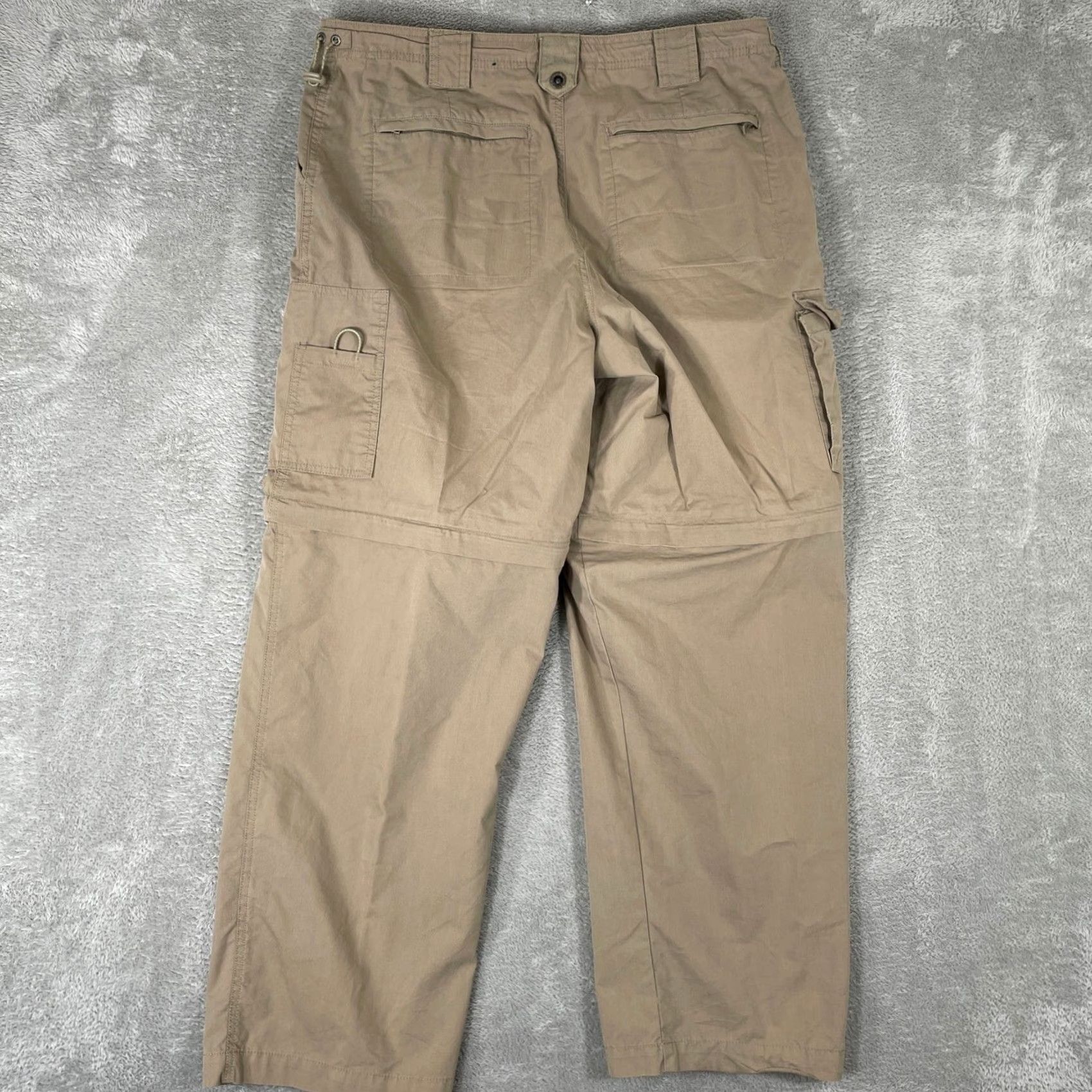 Vintage VINTAGE Sonoma Cargo Pants Mens 36x30 Tan Convertible Hiking Gorpcore Baggy Y2K Size US 36 / EU 52 - 2 Thumbnail