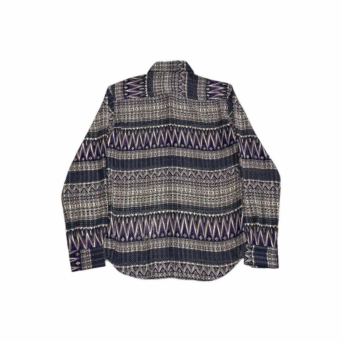 If Six Was Nine × Japanese Brand × Tornado Mart 🔥Y2K Archived Tornado Mart Rayon Shirt Cross Overprinted Size US M / EU 48-50 / 2 - 9 Thumbnail