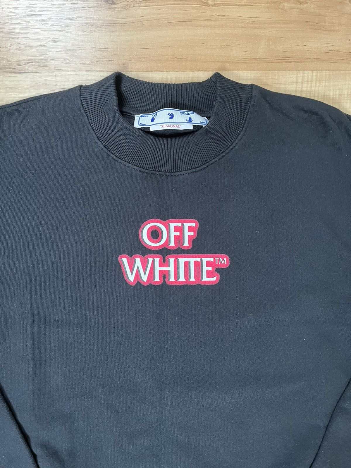 Off-White Black „Emotionally Available” Crewneck