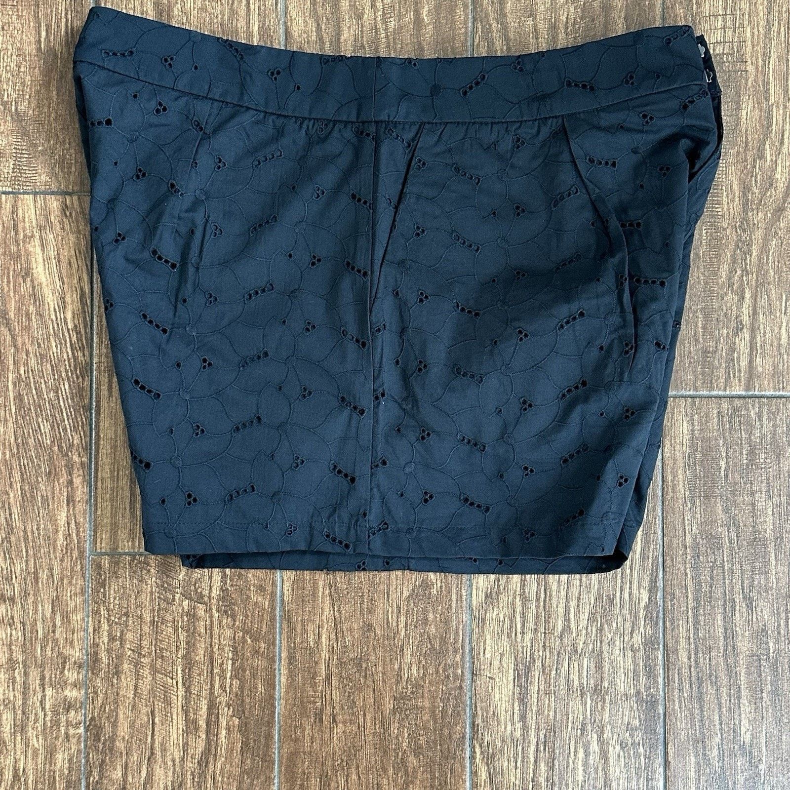 Other A New Day Women's High-Rise Pleated Eyelet Cotton Short 16 Size 38" / US 16 / IT 52 - 3 Thumbnail