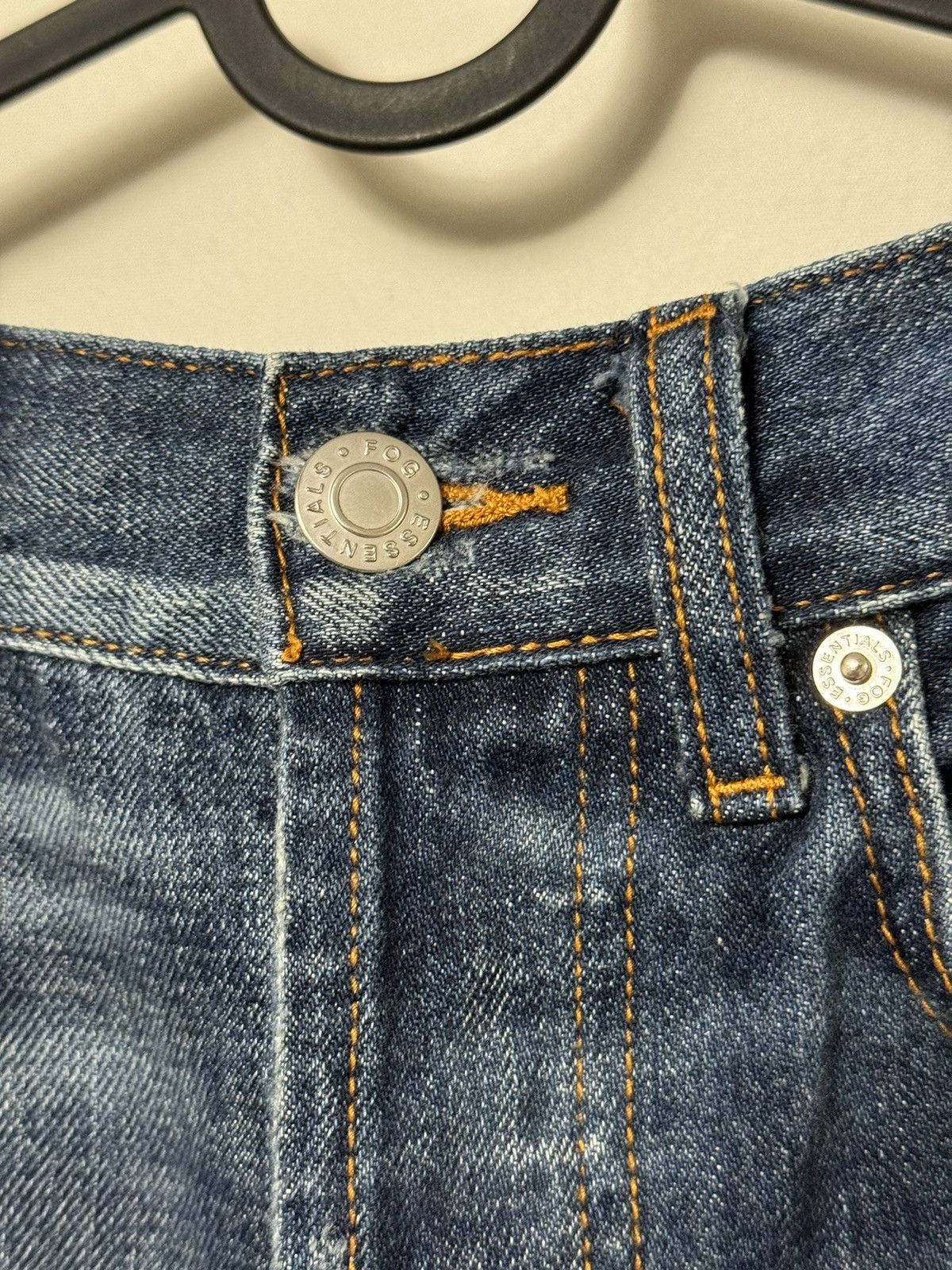 Fear of God 💥 FOG Fear of God Essentials Denim Distressed Jeans SZ 28 Size US 28 / EU 44 - 4 Thumbnail
