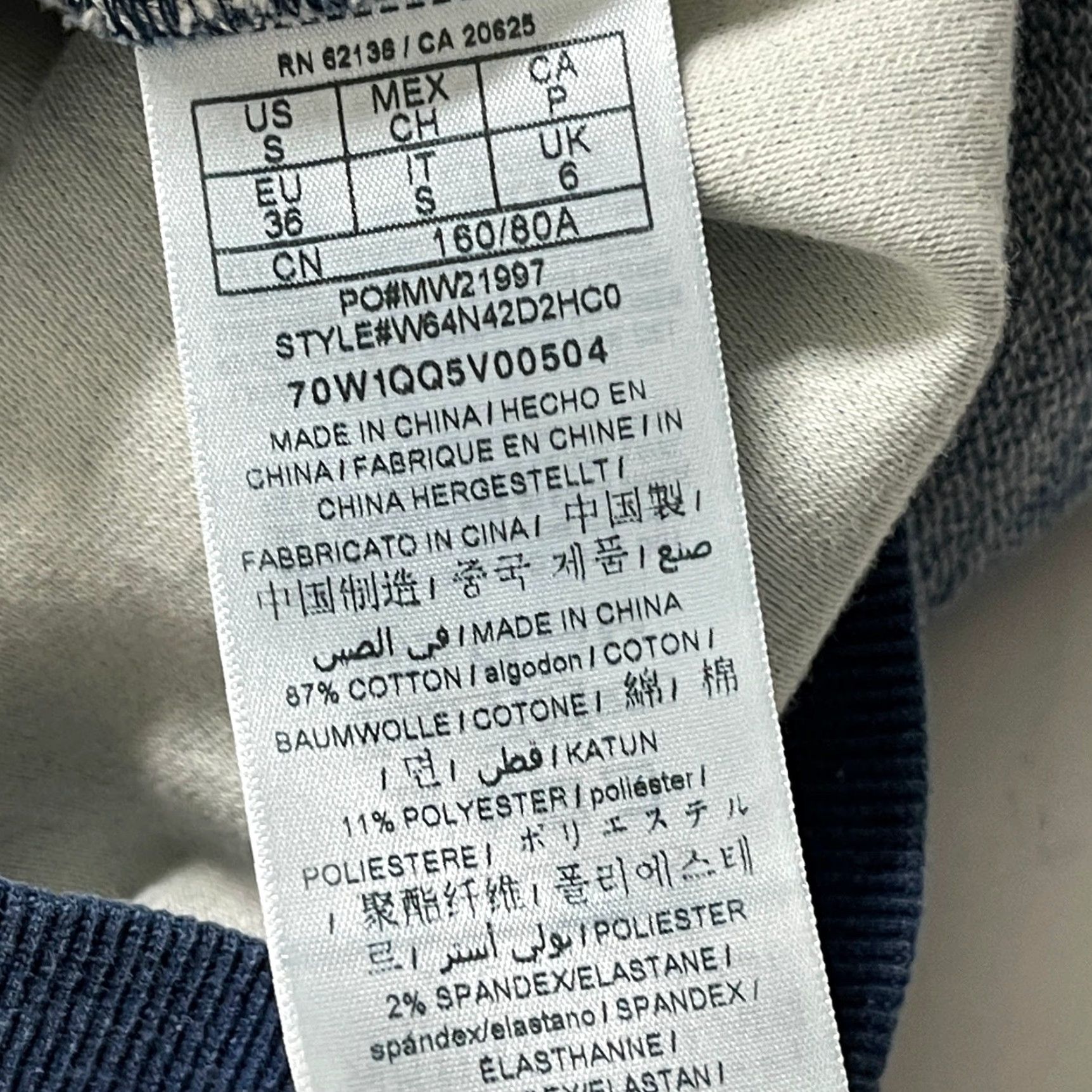 Guess VINTAGE GUESS Varsity Jacket Women S Blue Button Up Cotton Blend Retro 90s Y2K Streetwear Jacket Womens Fadeout style? Size S / US 4 / IT 40 - 7 Thumbnail