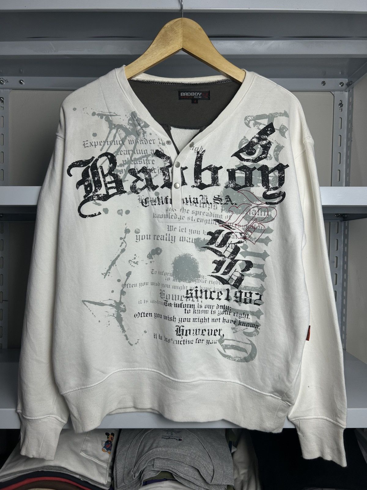 Japanese Brand BadBoy- Poem Longsleeve ifsixwasnine Lgb style Size US M / EU 48-50 / 2 - 1 Thumbnail