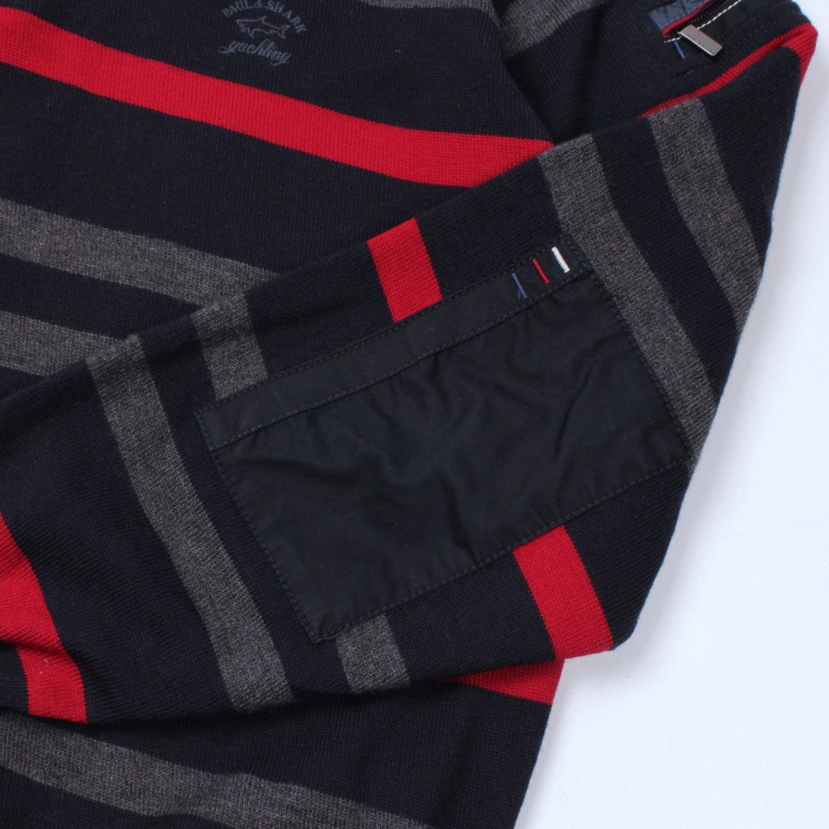 Designer × Paul & Shark PAUL SHARK Yachting Club Wool Half Zip 1/4 Striped Sweater Size US XL / EU 56 / 4 - 12 Thumbnail