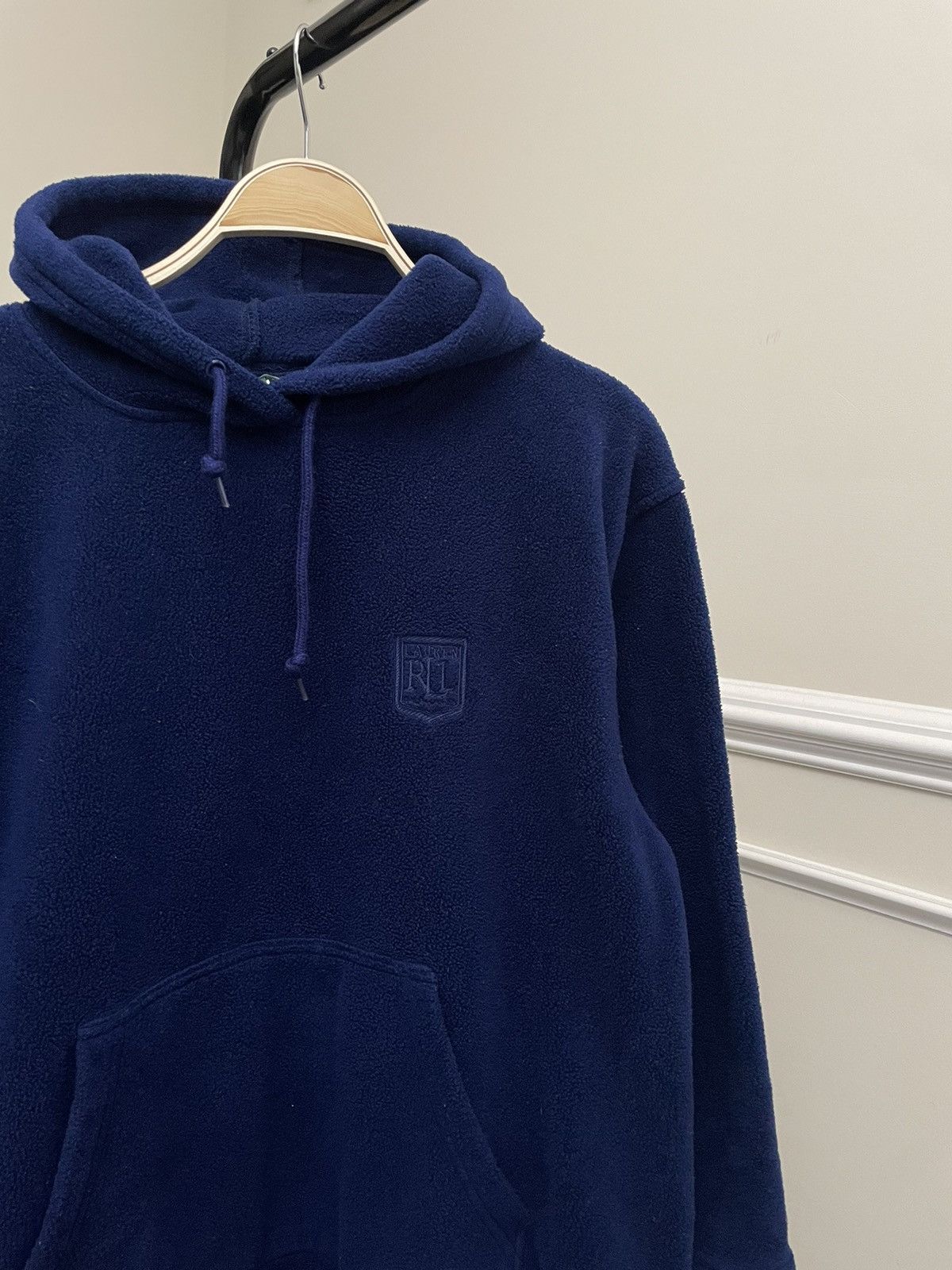 Polo Ralph Lauren Vintage 90s Ralph Lauren Blue Sweatshirt Hoodie Fleece RRL Size US S / EU 44-46 / 1 - 1 Thumbnail