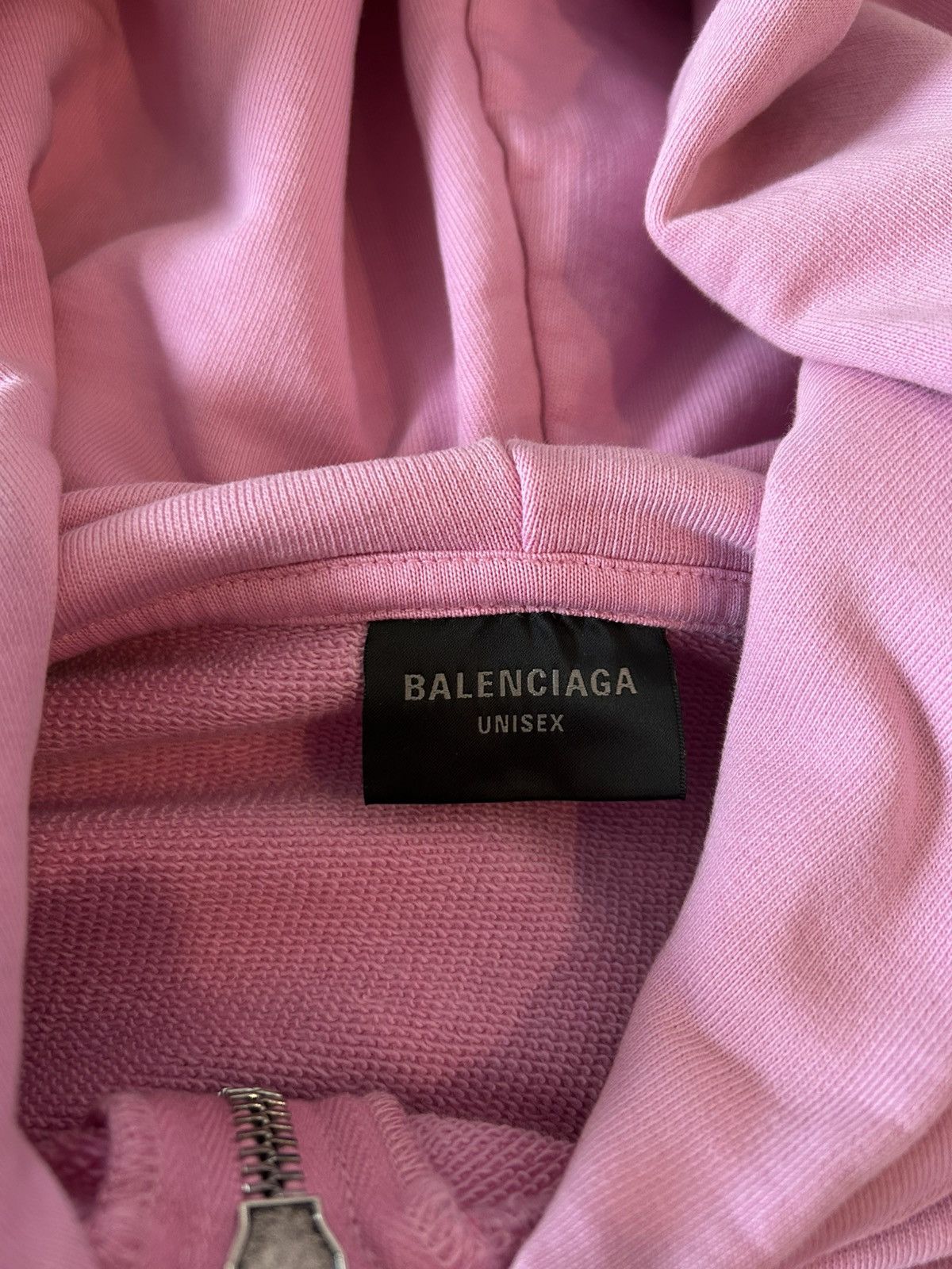 Balenciaga Balenciaga Pink Offshore Zip Up Hoodie Size Small Size US S / EU 44-46 / 1 - 11 Thumbnail