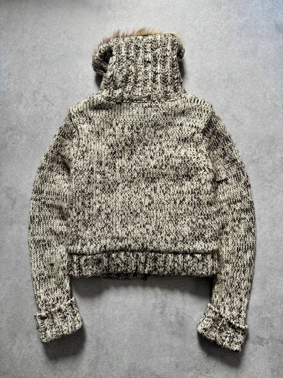 Japanese Brand Vintage Y2K Faux Fur Opium Mohair Knit Jacket Size M / US 6-8 / IT 42-44 - 4 Thumbnail