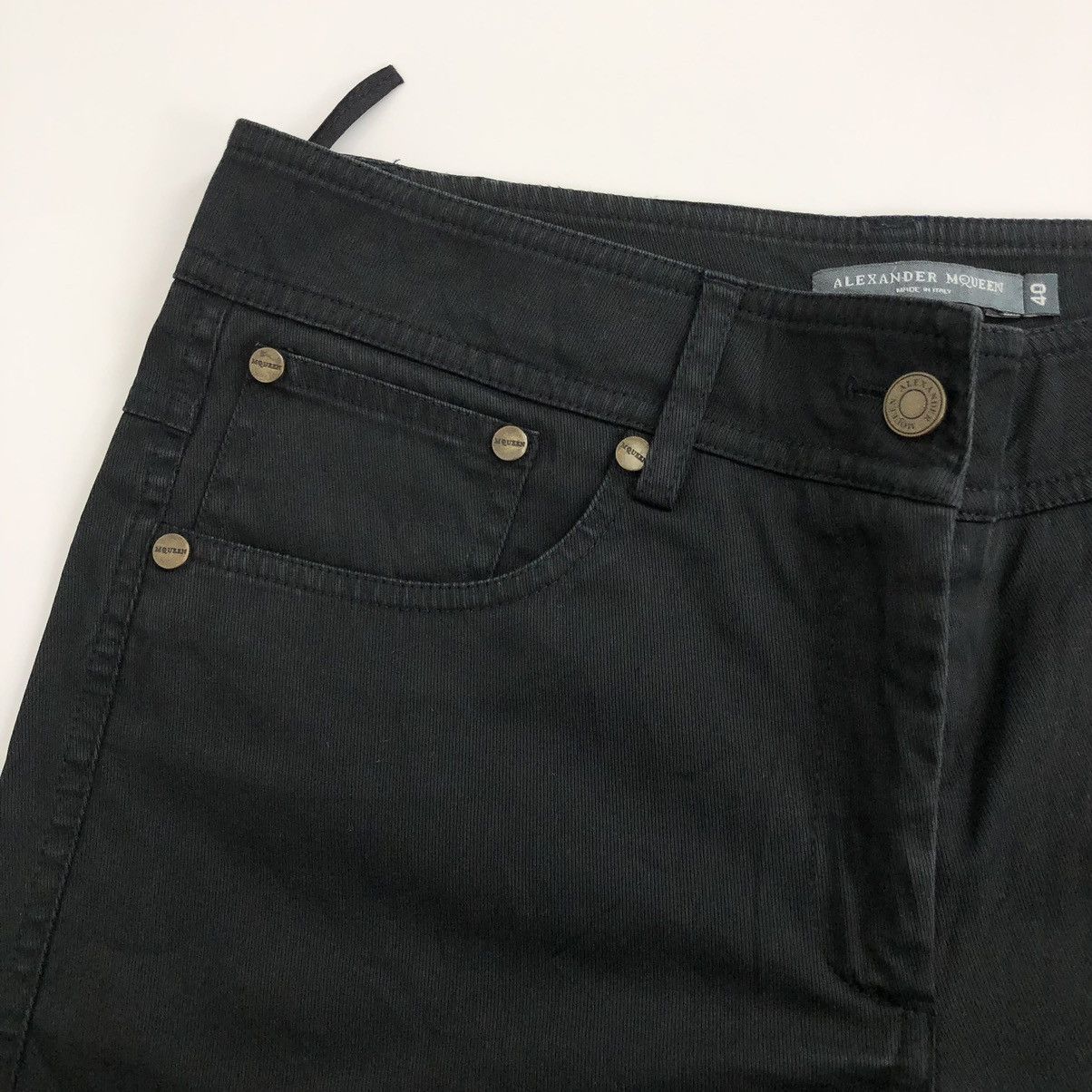 Alexander McQueen × Designer × MCQ Vintage Alexander McQueen Black Jeans Size 28" / US 6 / IT 42 - 5 Thumbnail