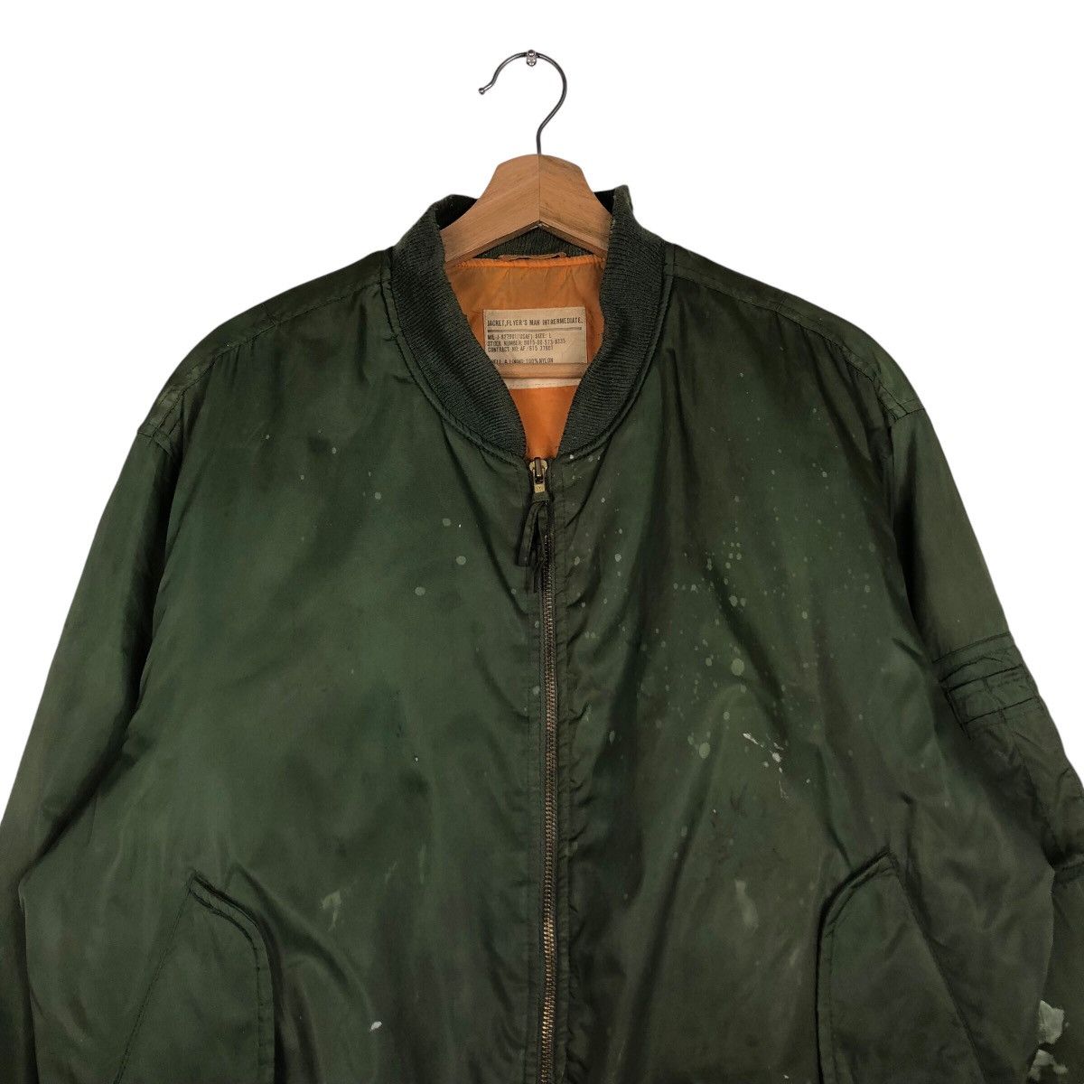 Japanese Brand 📌Vintage Fly Bomber Jacket Biker Military Collections Size US L / EU 52-54 / 3 - 4 Thumbnail