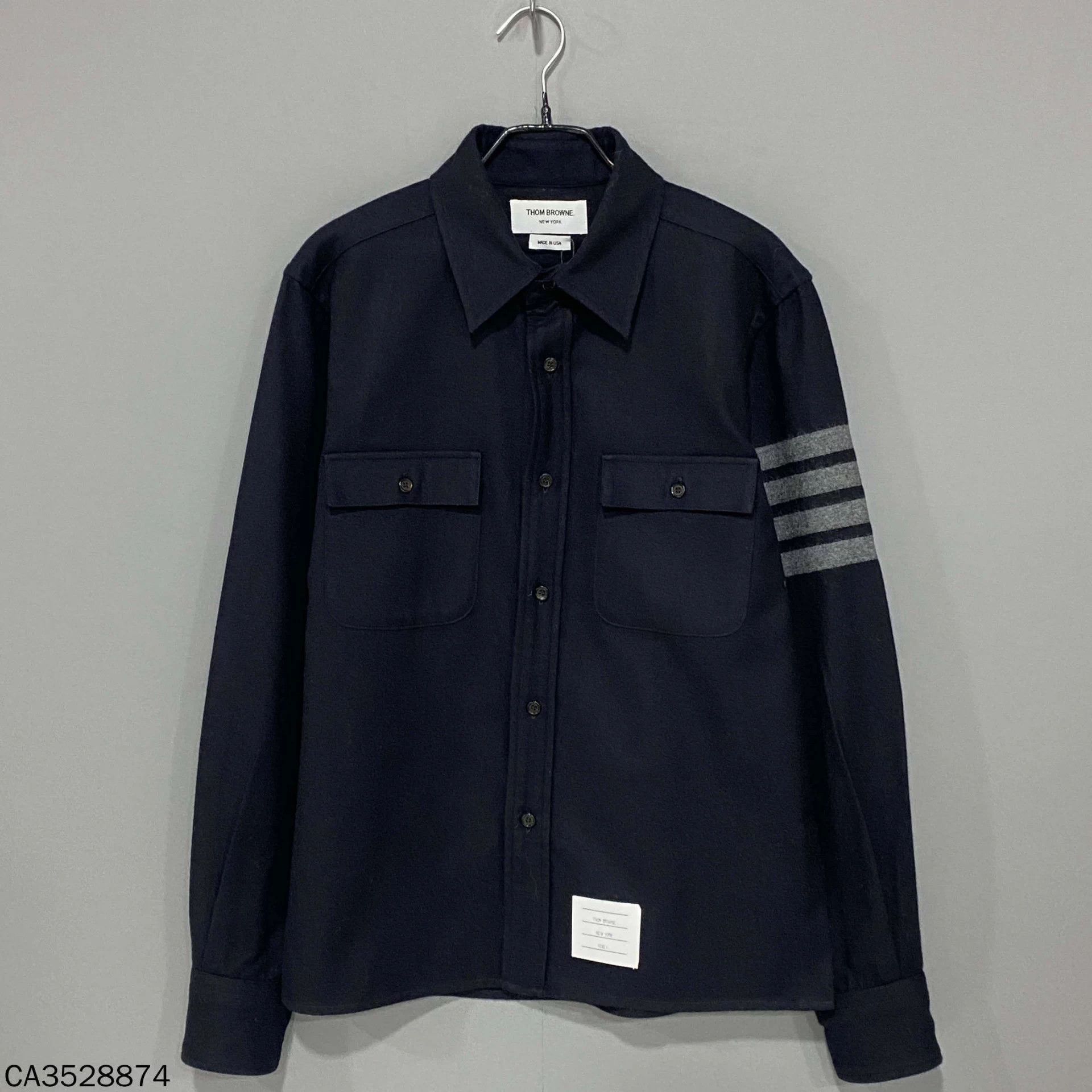 Thom Browne Thom Browne black wool shirt jacket 1 Size US S / EU 44-46 / 1 - 1 Thumbnail