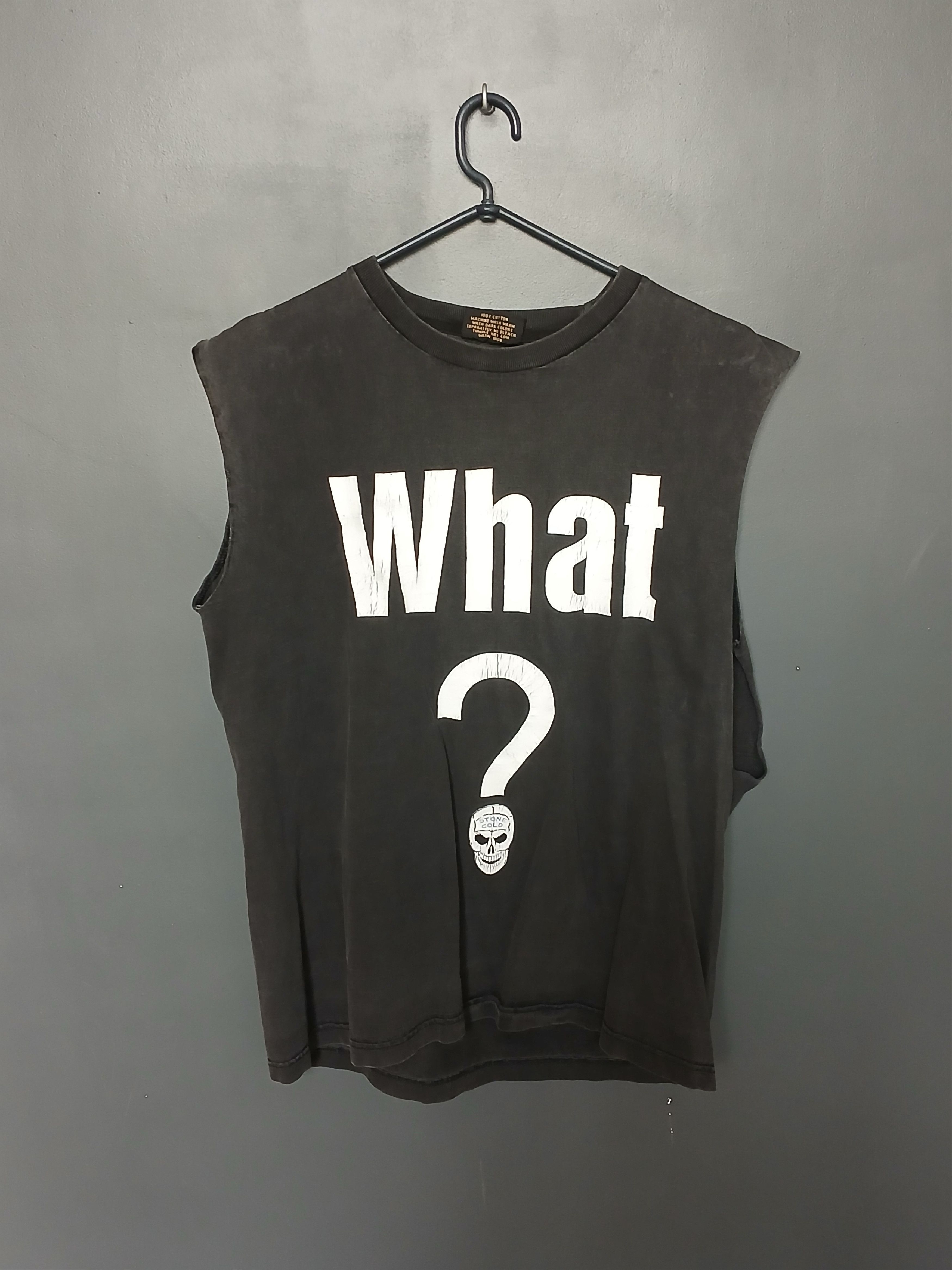 Vintage × WWE × WWF Vintage WWE Stone Cold Wrestling T-Shirt Size US L / EU 52-54 / 3 - 2 Thumbnail