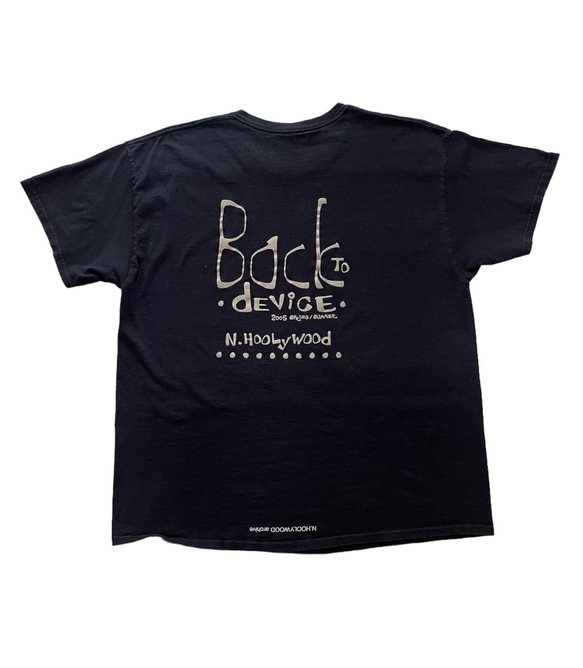 image of N Hoolywood N. Hoolywood Tshirt 2005 Spring/summer in Black, Men's (Size XL)