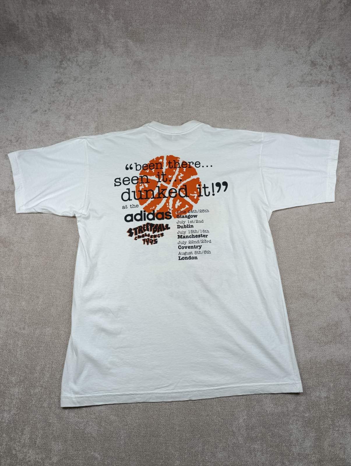 Adidas ADIDAS STREETBALL CHALLENGE 1995 VINTAGE BIG LOGO SHIRT Size US XL / EU 56 / 4 - 15 Thumbnail