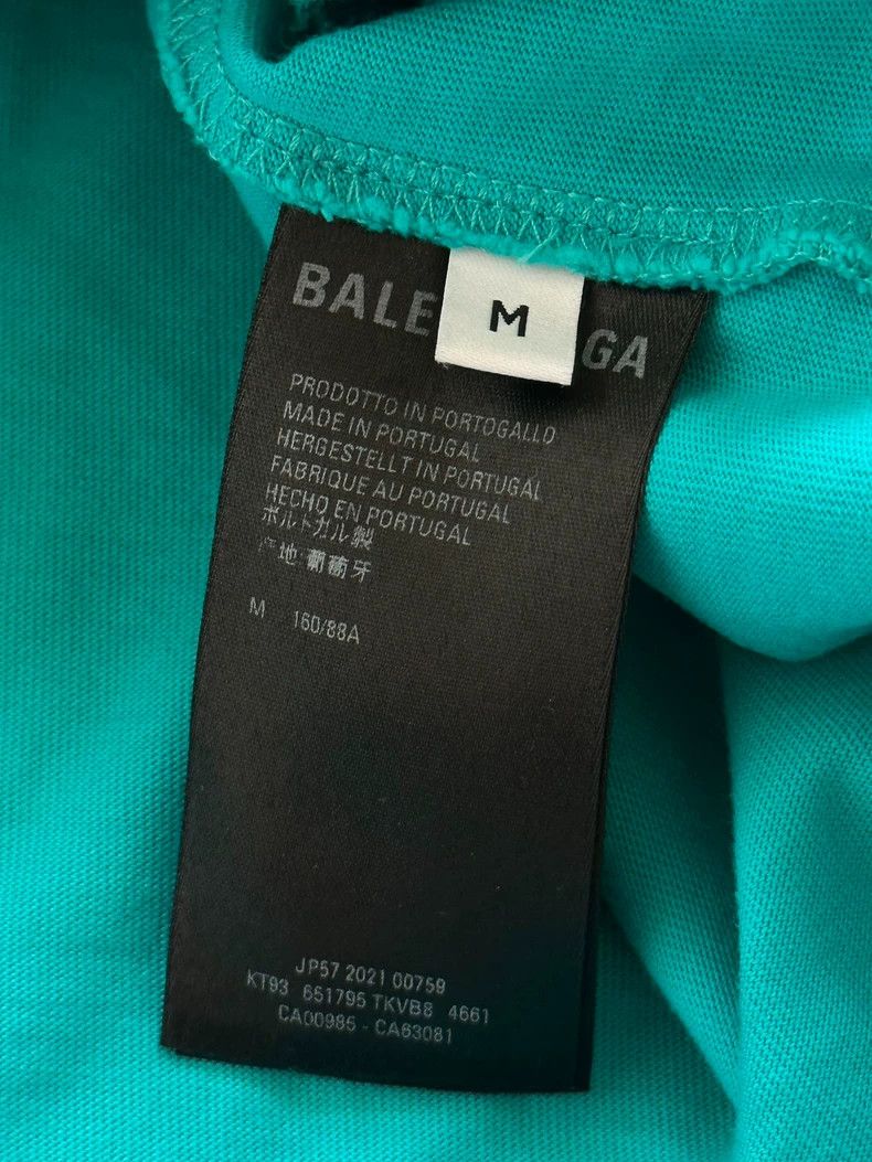 Balenciaga Balenciaga Lake water green havoc logo short sleeves Size US M / EU 48-50 / 2 - 3 Thumbnail