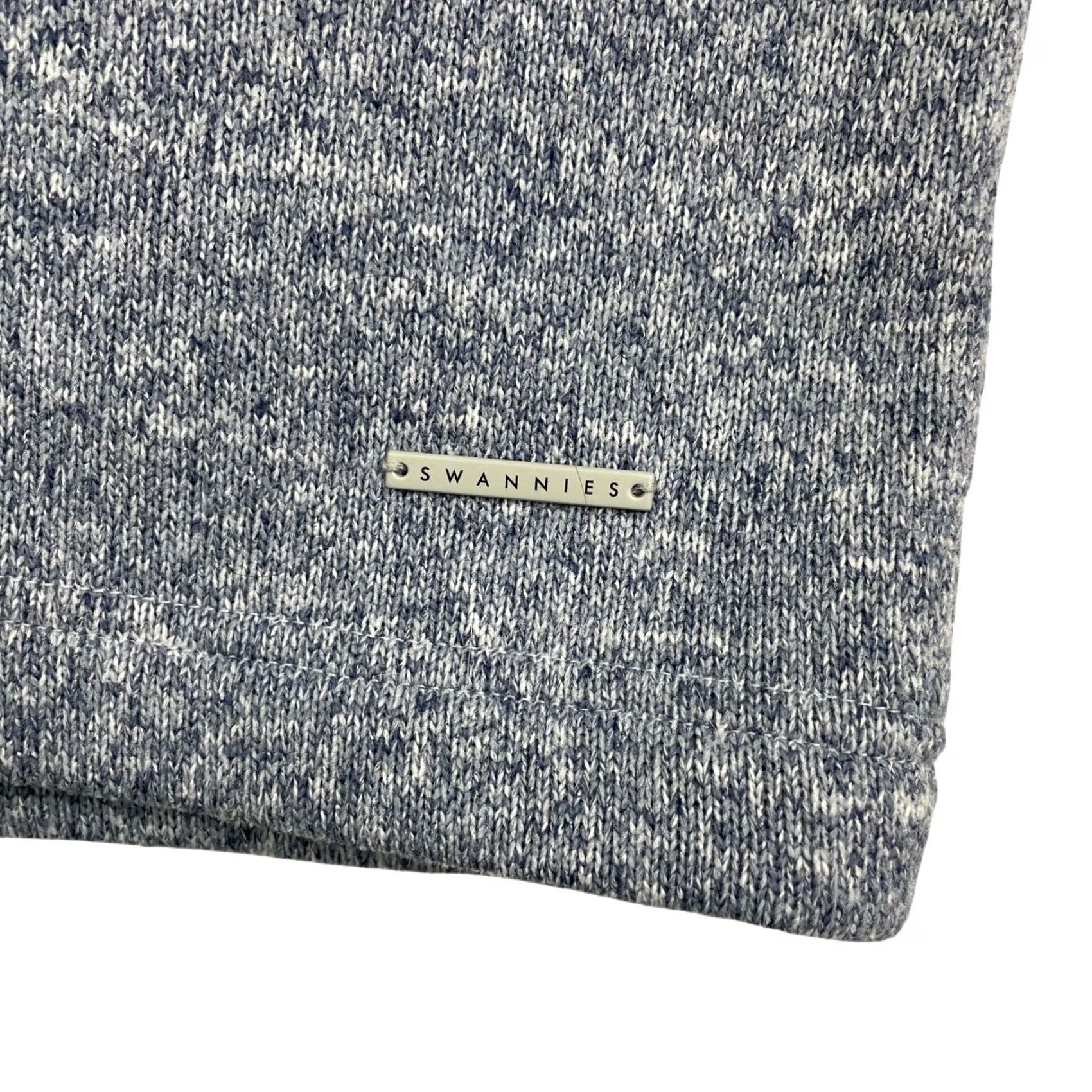 Vintage Swannies Men's 1/4 Snap Button Fleece Pullover Blue 2XL Size US XXL / EU 58 / 5 - 3 Thumbnail