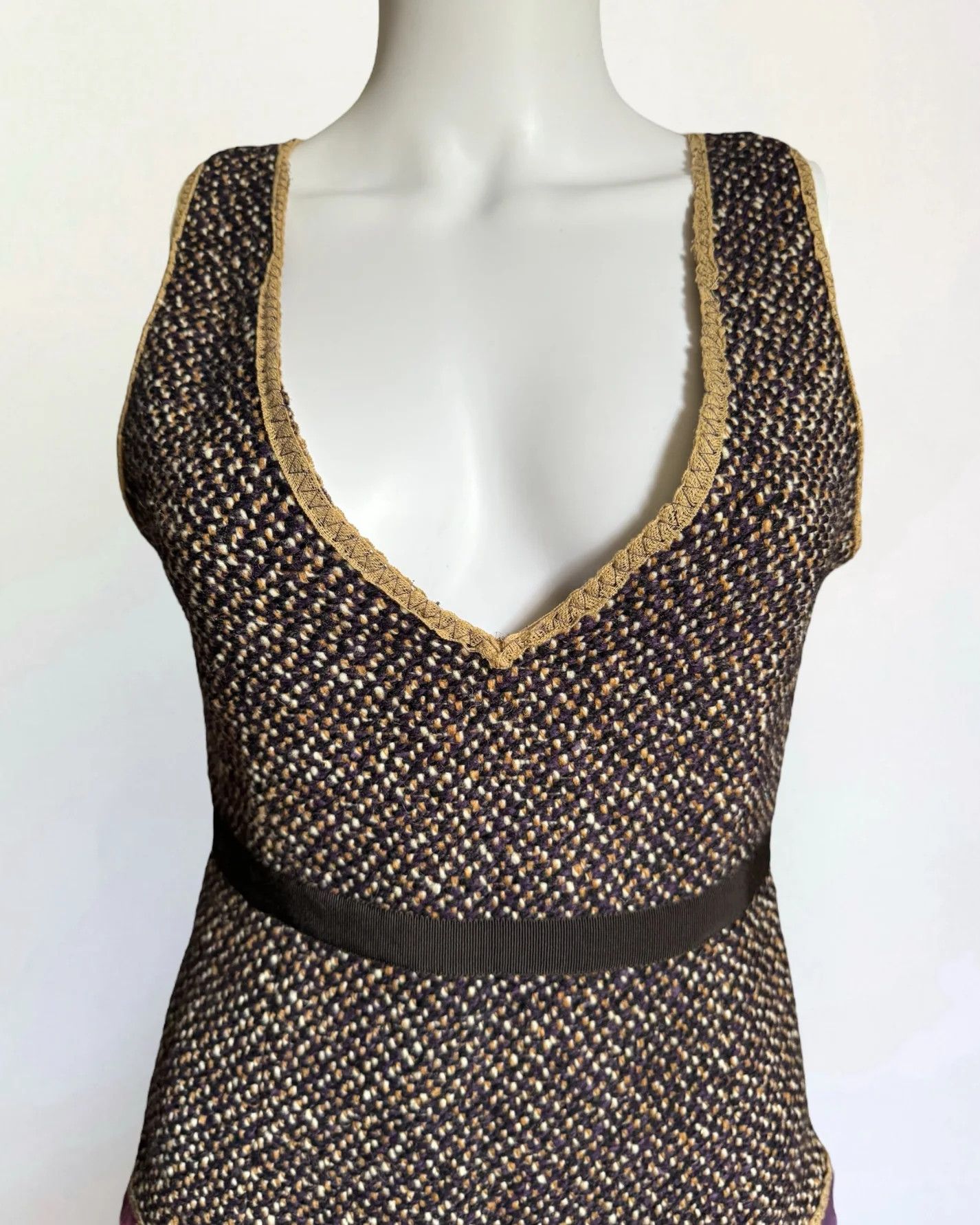 Prada Prada Tweed Wool Top, FW 2000 Size S / US 4 / IT 40 - 3 Thumbnail