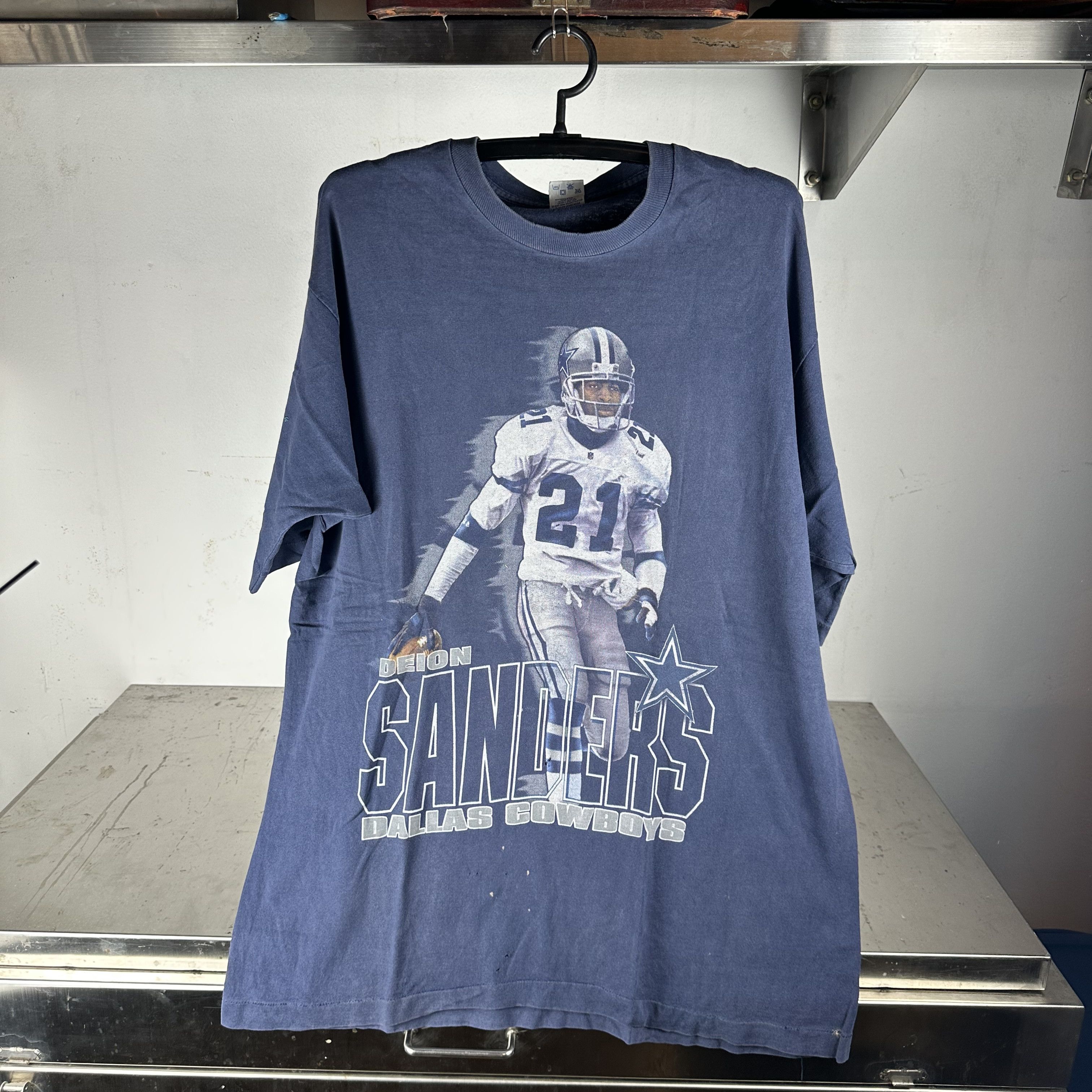 NFL × Pro Player × Vintage 90s Deion Sanders Dallas Cowboys tee 