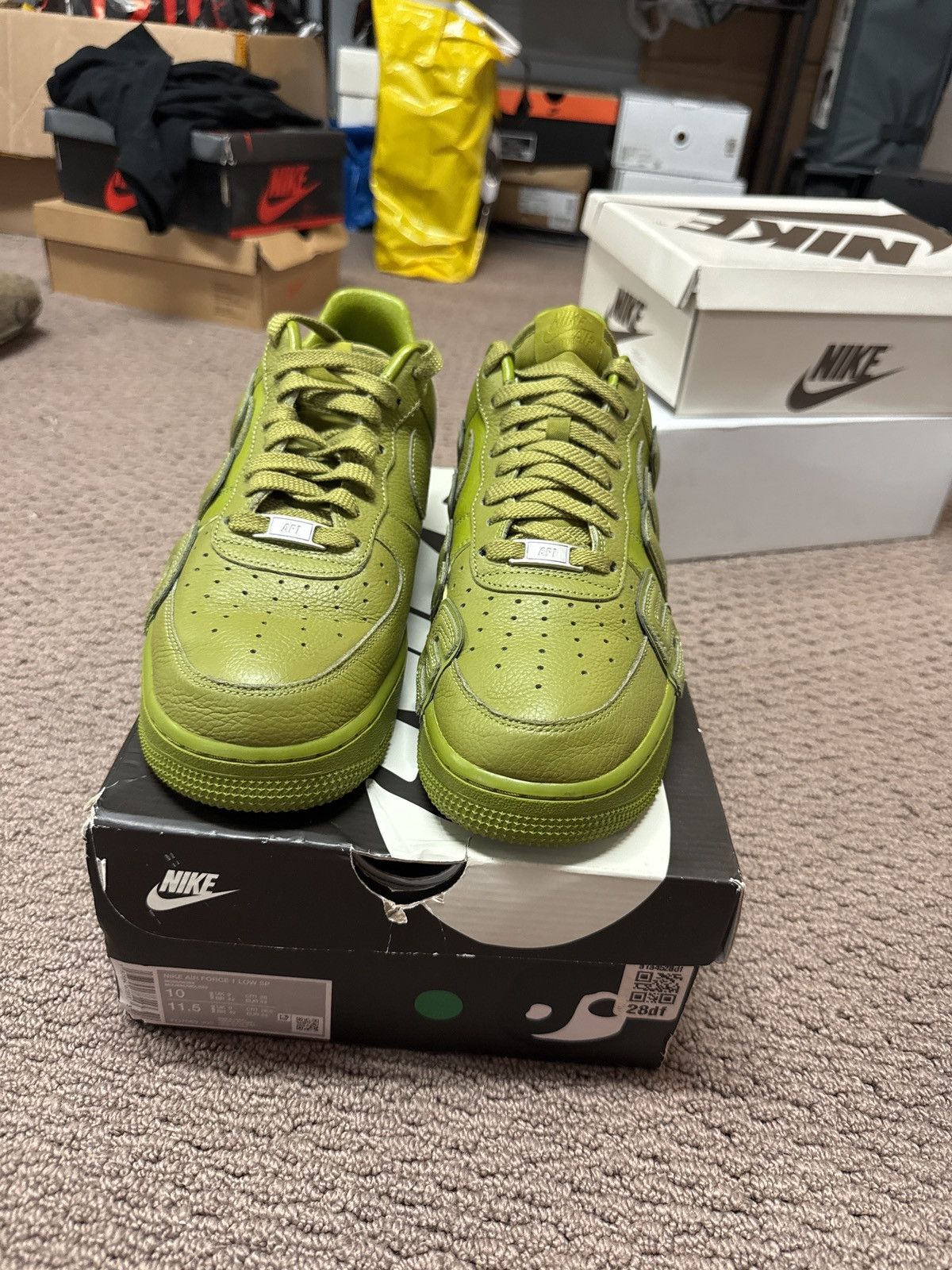 Cactus Plant Flea Market × Nike CPFM Nike Air Force 1 Moss Size US 10 / EU 43 - 3 Thumbnail