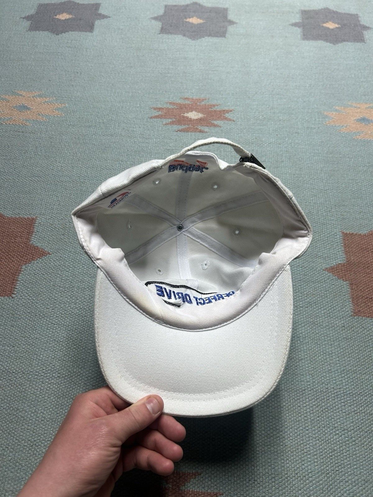 Vintage Vtg strapback hat budget trucking rental perfect drive white Size ONE SIZE - 6 Thumbnail