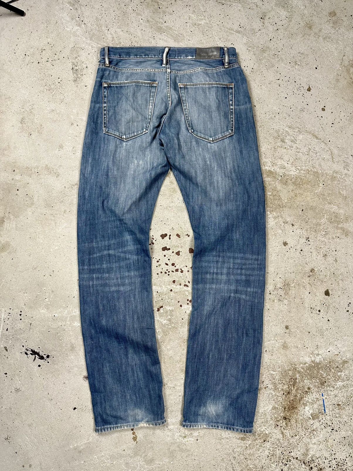 Vintage Acne Studios Mod New Shaved Distressed Denim Jeans