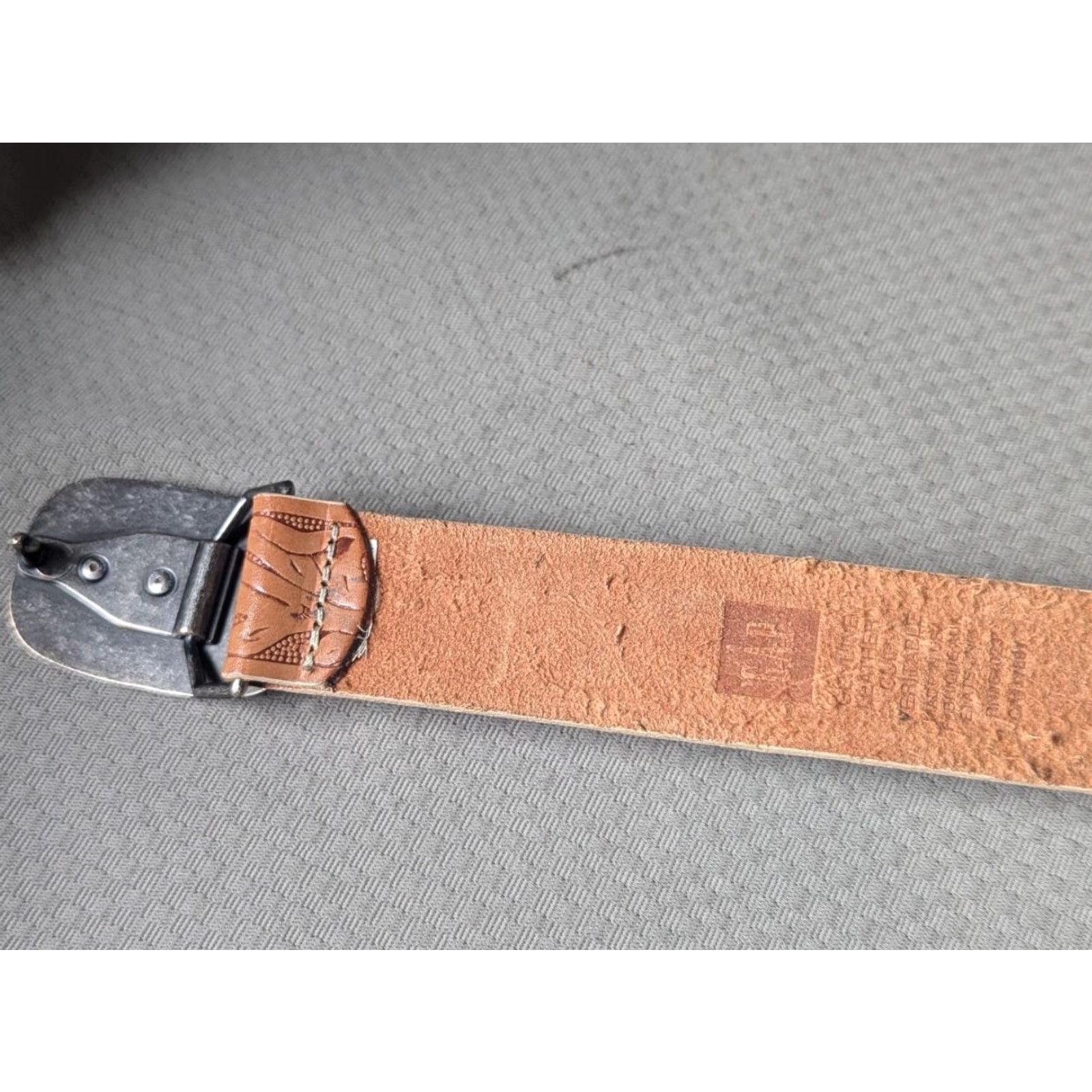 Gap VINTAGE GAP leather belt Western belt 26 brown Unisex Adults 26 Alligator Print 1990s Mens Size 26 - 2 Thumbnail