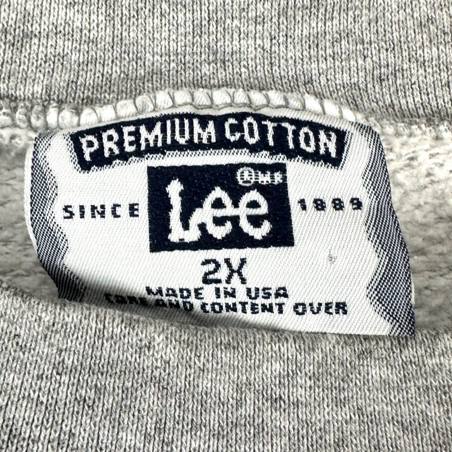Lee VINTAGE Kansas State Wildcats Mens Crewneck Sweatshirt 2X Big Grey USA Made Lee Sweatshirt Size US XXL / EU 58 / 5 - 5 Thumbnail