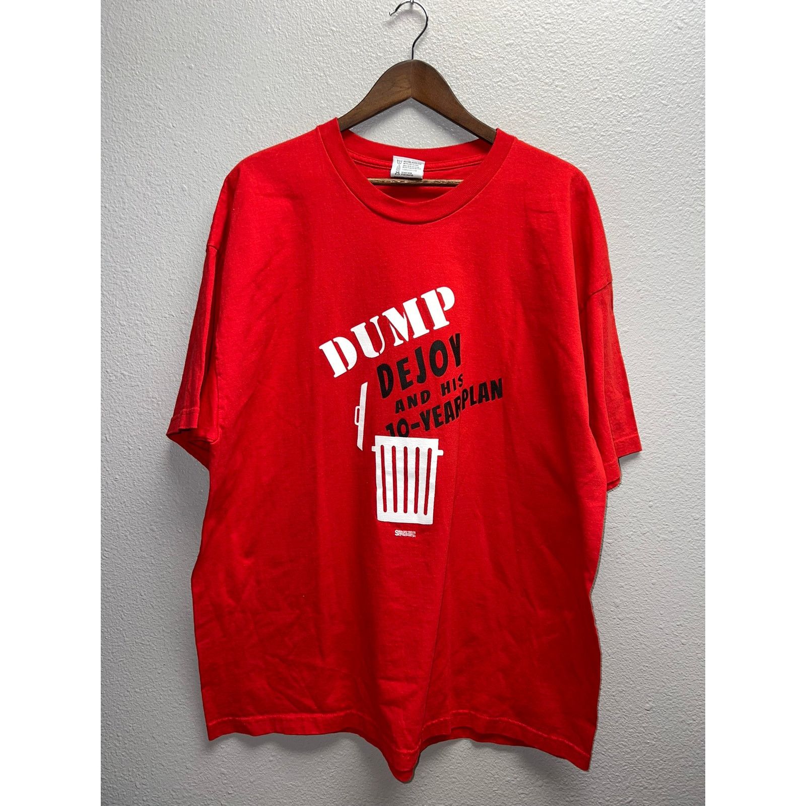 Vintage Vintage Dump Dejoy Shirt And His 10 Year Plan Protect Tee 3X Size US XXL / EU 58 / 5 - 1 Thumbnail
