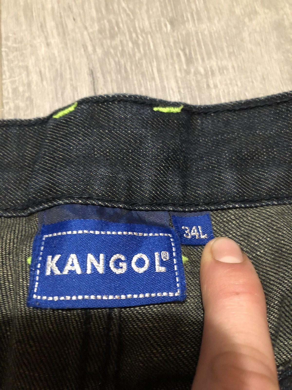 Kangol × Vintage Vintage Rare 90s Kangol Jeans Streetwear Y2K Drill Size US 34 / EU 50 - 13 Thumbnail