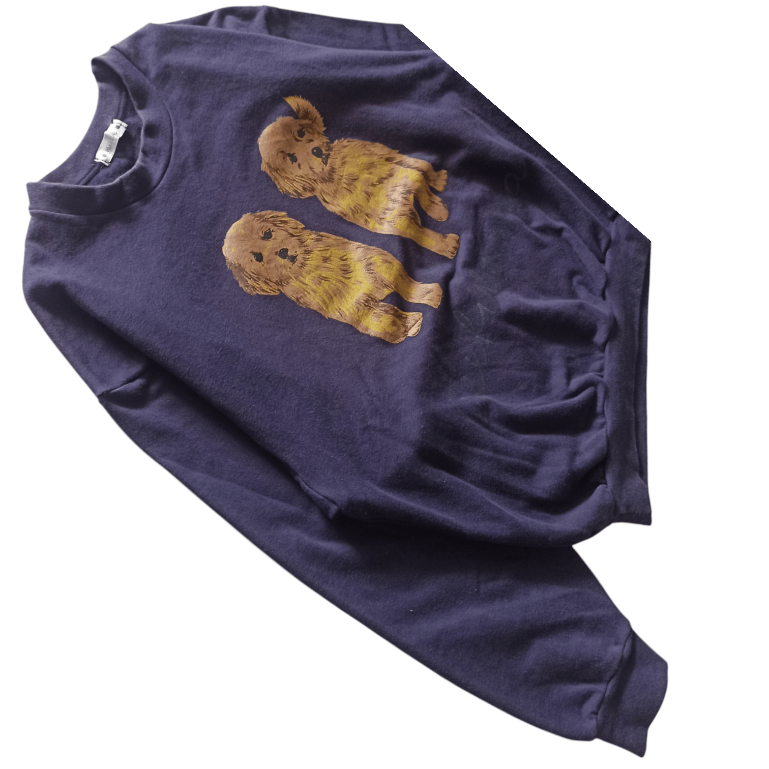 Edition Japan × Japanese Brand × Vintage Vintage Musee Dog Big Logo Purple Boxy Sweatshirt Size US M / EU 48-50 / 2 - 2 Thumbnail