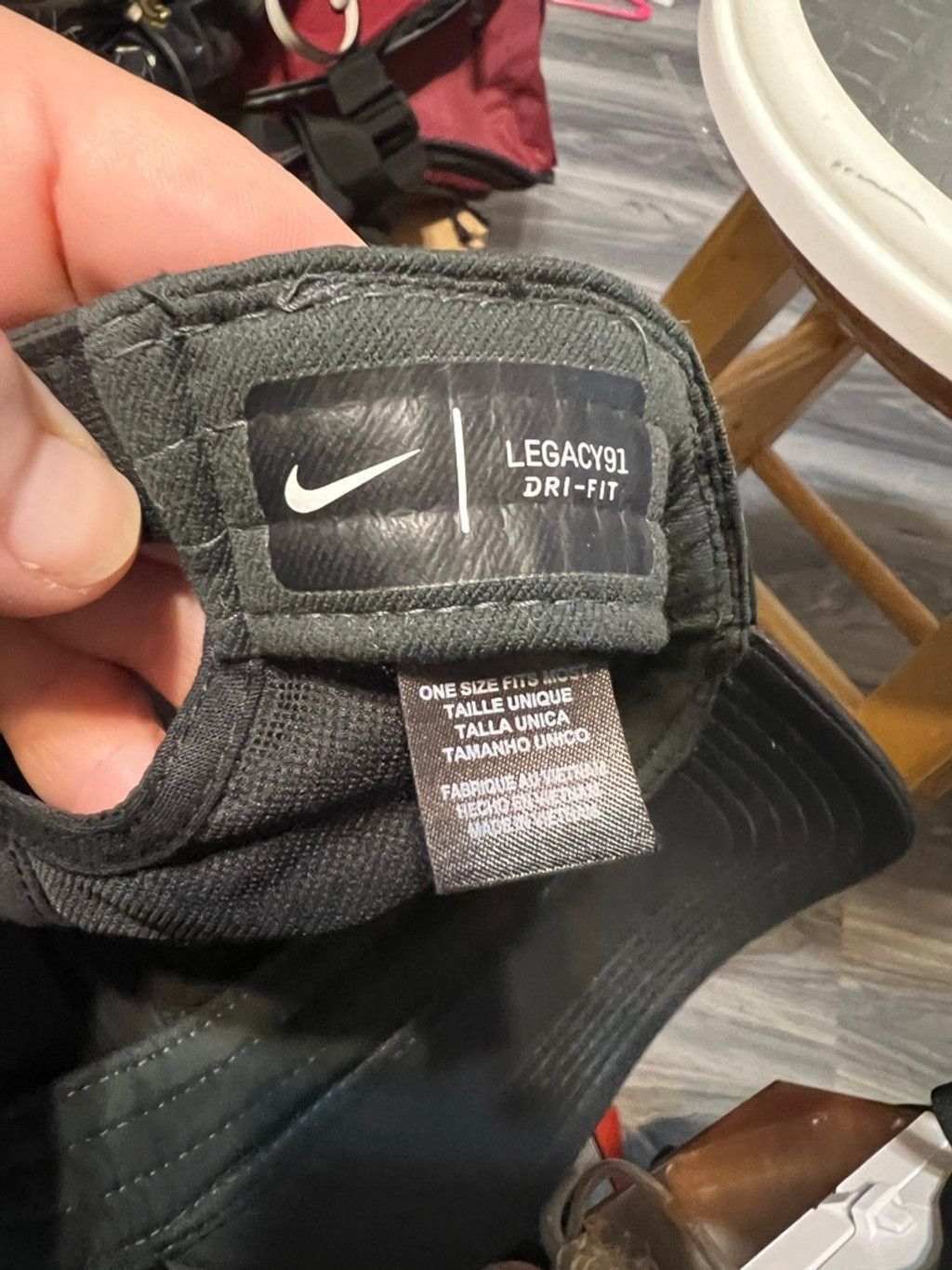 Nike Men's Nike Legacy91 Dri-Fit Black One Size Baseball Cap Size ONE SIZE - 6 Thumbnail