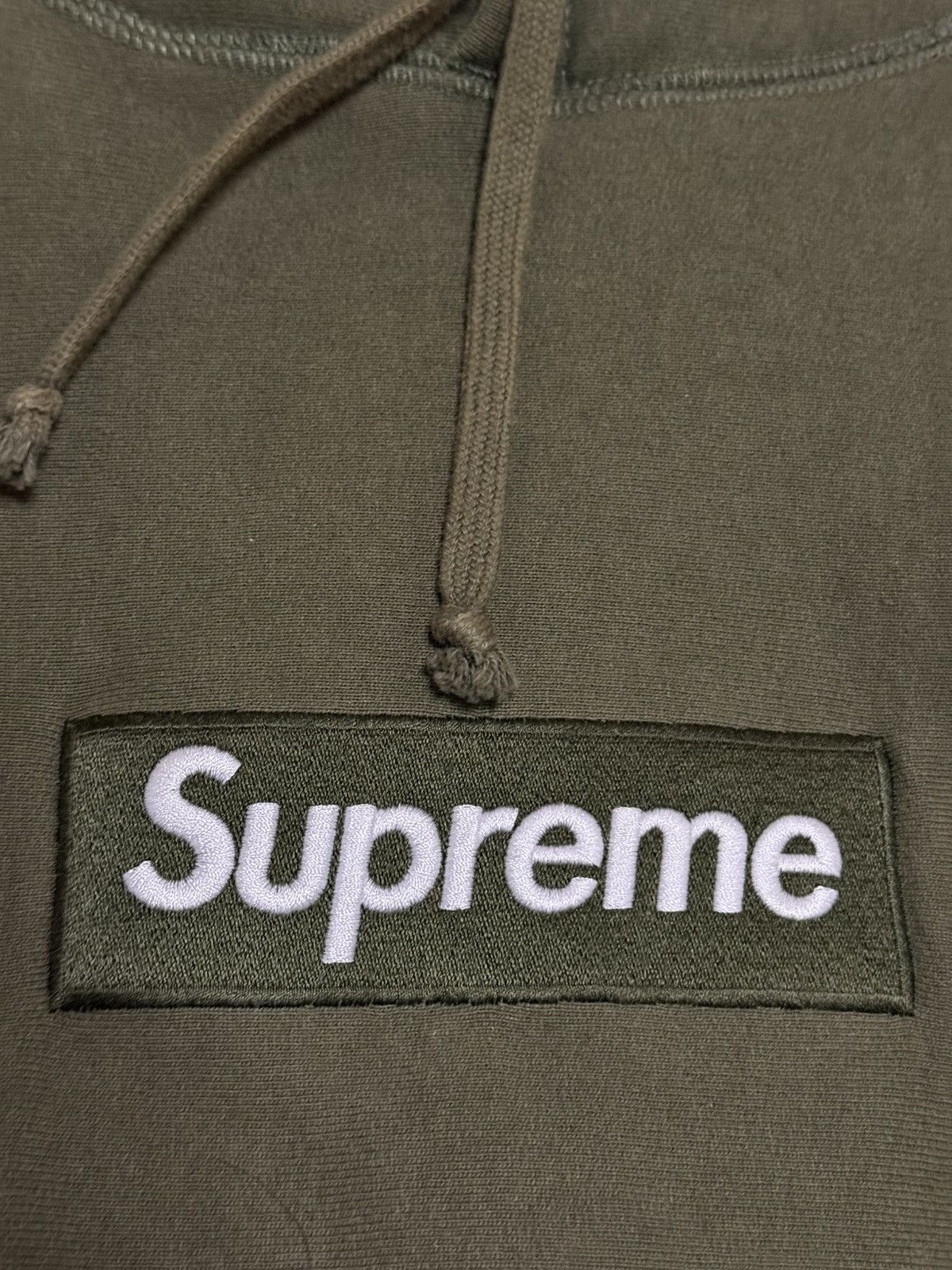 Supreme Supreme fw11 Olive box logo hooded hoodie sweatershirt Size US XL / EU 56 / 4 - 3 Thumbnail