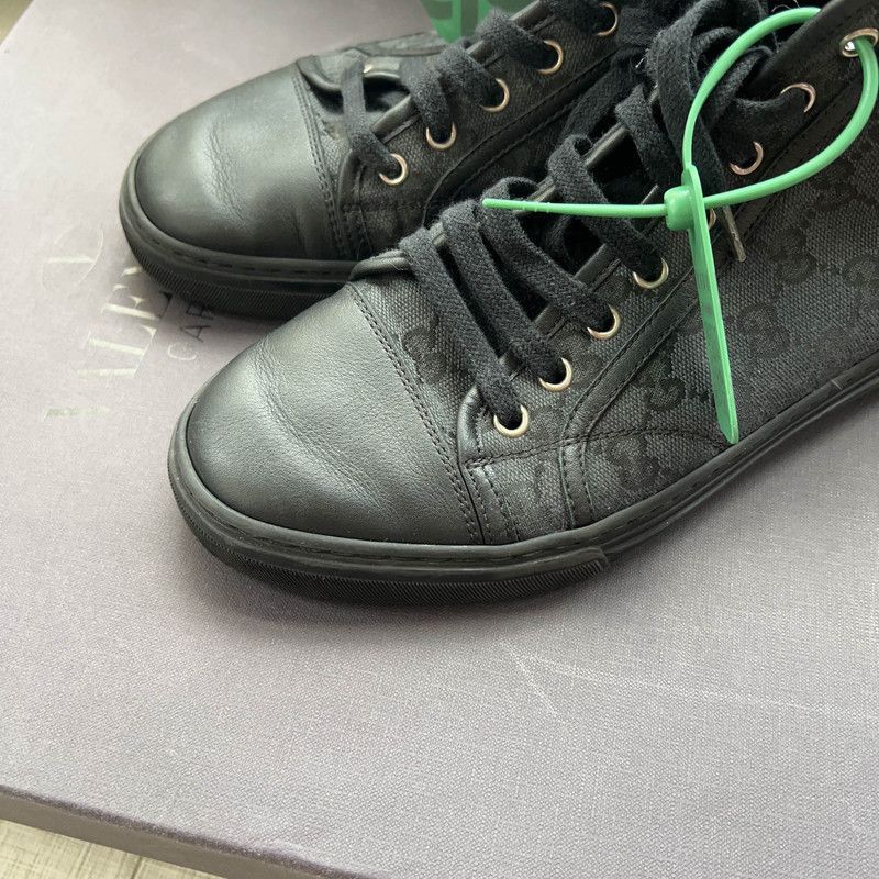 Gucci Gucci Retro GG Canvas High-Top Sneakers - Size US 8.5 / EU 41-42 - 8 Thumbnail
