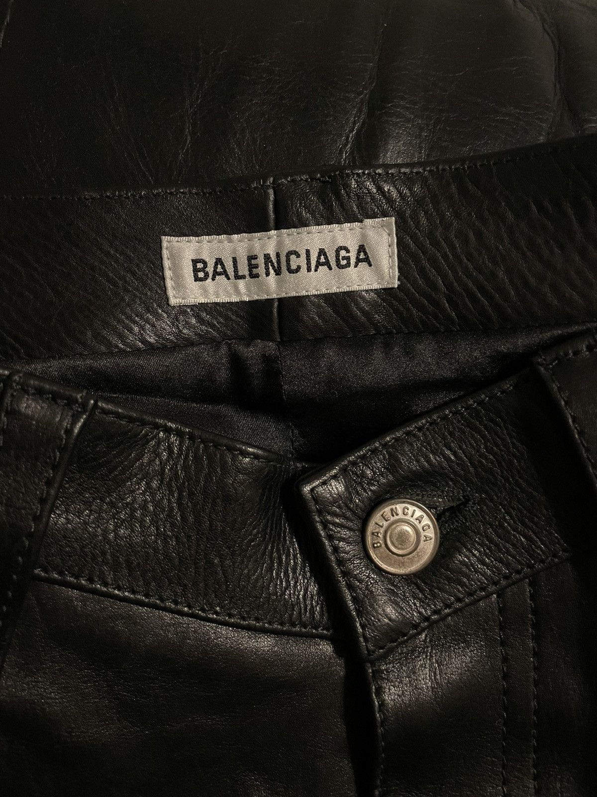 Balenciaga SS19 Leather pants Size US 30 / EU 46 - 3 Thumbnail