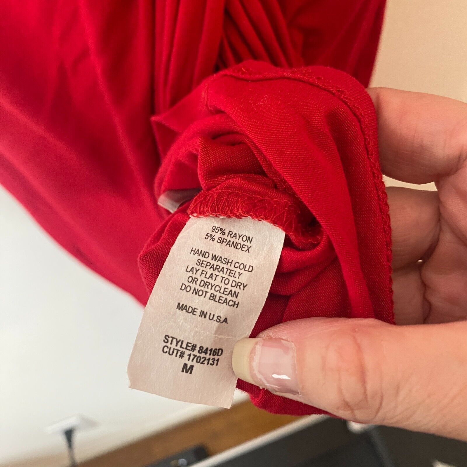 Other Sabora Red Deep-V Twist Front Cap Sleeve Bodycon Maxi Dress Size M / US 6-8 / IT 42-44 - 8 Thumbnail