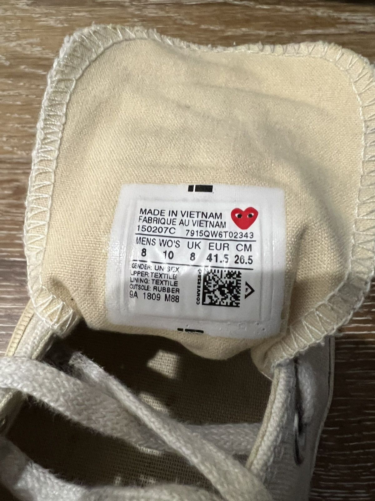Comme des Garcons Converse x PLAY Comme des Garçons Chuck 70 Size US 8 / EU 41 - 7 Thumbnail
